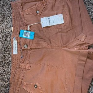 Torrid Denim Salmon Shorts